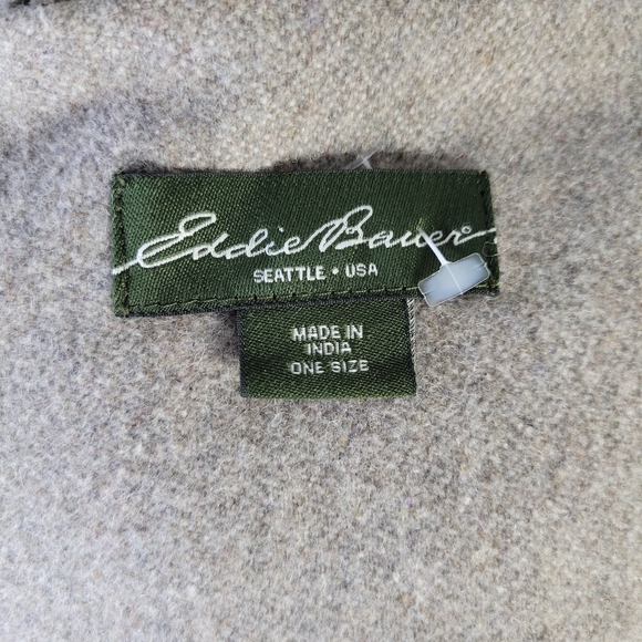 Eddie Bauer Womans Wool Blend Poncho/Cape Side snaps One size fits most Full Zip - Picture 12 of 16